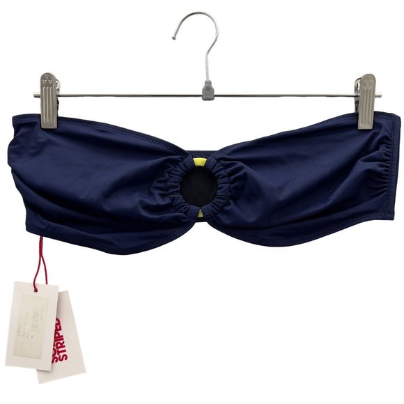 SOLID & STRIPED The Tati Top .Bottom 2-Piece Bikini Set Sz XL Navy NWT Flaw 0098 - Picture 7 of 16